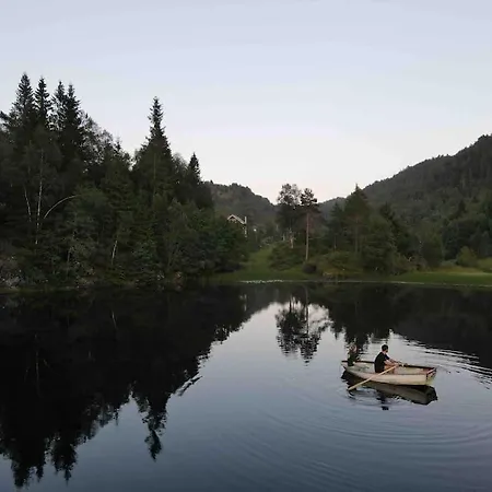 빌라 Beautiful Private With View And Boat Halland